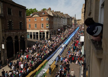 अद्भुत विशाल Inflatable जल स्लाइड शहर लंबे मुद्रण लोगो