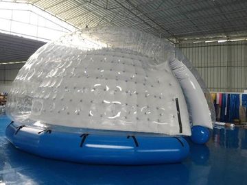 अर्ध पारदर्शी Inflatable बुलबुला तम्बू / Inflatable यार्ड तम्बू सफेद पीवीसी Tarpaulin