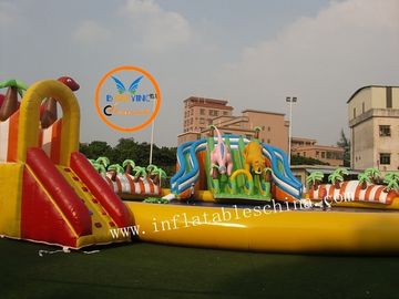स्लाइड जायंट डायनासोर अद्भुत पानी पार्क के साथ आउटडोर Inflatable जल पार्क