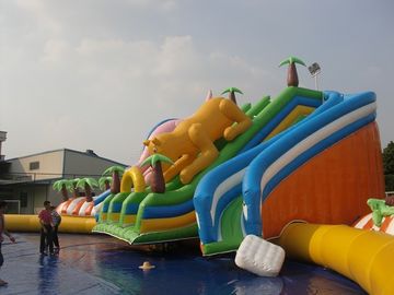 स्लाइड जायंट डायनासोर अद्भुत पानी पार्क के साथ आउटडोर Inflatable जल पार्क