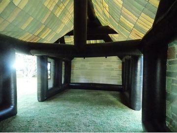 EN14960 अनुकूलित इन्फ्लैटेबल तम्बू, ब्लू पीवीसी Inflatable पार्टी तम्बू