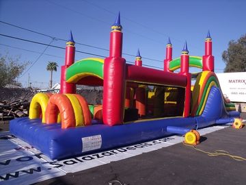Pinnacles Inflatable Obstacle कोर्स Comercial Ertical Rush Obstacle Course