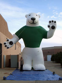 ध्रुवीय भालू Inflatable विज्ञापन उत्पाद Inflatable मास्कॉट पानी प्रतिरोधी