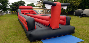 प्रतिस्पर्धा के लिए 2 लेन Inflatable बंजी रन रेस आउटडोर Inflatable खेल