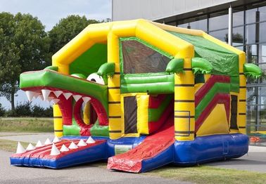 गार्डन के लिए छत पार्टी बाउंसर हाउस के साथ फैशन Inflatable कॉम्बो