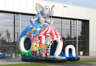 बच्चों के लिए हाथी डिस्को Inflatable बाउंसर मज़ा सर्कस आउटडोर बाउंस हाउस