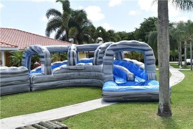 मज़ा के लिए अनुकूलित गार्डन दोहरी लेन Inflatable जल स्लाइड पूल