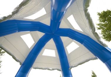 विज्ञापन के लिए ब्लू बड़े कॉमर्सियल ग्रेड डोम Inflatable तम्बू पानी सबूत पीवीसी