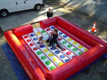 मजेदार के लिए अनुकूलित बड़े आउटडोर बच्चों Inflatable ट्विस्टर खेल