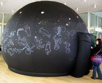 डिजिटल प्रक्षेपण के लिए अद्भुत खगोलीय inflatable तम्बू / पोर्टेबल Planetarium गुंबद