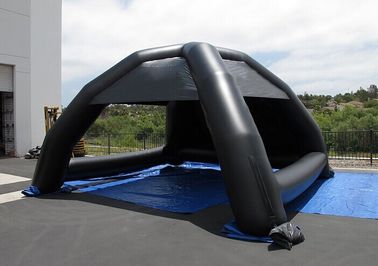 घटना के लिए ब्लैक विज्ञापन Inflatable तम्बू लोगो मुद्रण Inflatable गुंबद तम्बू