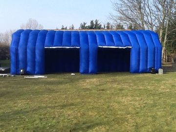 वाणिज्यिक ब्लू Inflatable तम्बू मोबाइल कार गेराज Blowup तम्बू