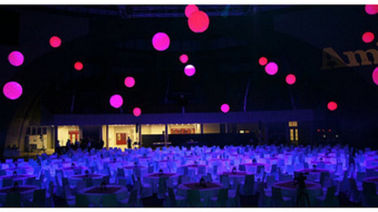 वाणिज्यिक घटना के लिए क्रिस्टल रंगीन एलईडी सेलिंग लाइट गुब्बारा Inflatable