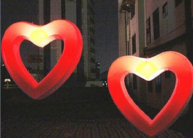 विवाह प्रस्ताव Inflatable एलईडी प्रकाश ऑक्सफोर्ड कपड़ा प्यार दिल