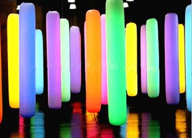 डायपले के लिए सेक्स ट्यूब 8 एलईडी लाइटिंग इंफ्लैटेबल कॉलम रंग बदलना