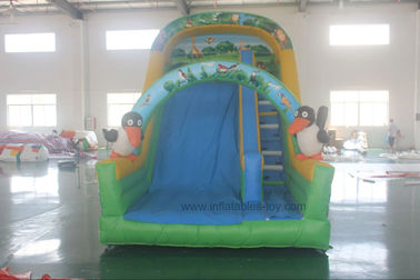 पिछवाड़े के लिए पशु थीम वाणिज्यिक Inflatable स्लाइड, बच्चों के लिए स्लाइड Inflatable