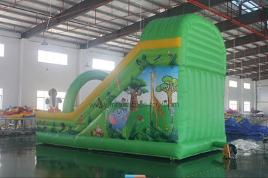 पिछवाड़े के लिए पशु थीम वाणिज्यिक Inflatable स्लाइड, बच्चों के लिए स्लाइड Inflatable