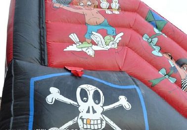 पार्टी 30 फीट के लिए लाल / काला समुद्री डाकू Inflatable समुद्री डाकू जहाज स्लाइड