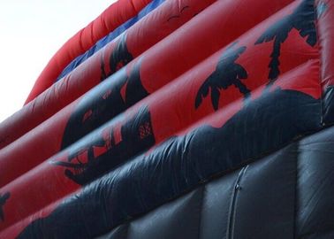 पार्टी 30 फीट के लिए लाल / काला समुद्री डाकू Inflatable समुद्री डाकू जहाज स्लाइड