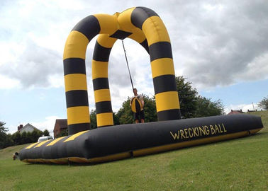 40x20Ft Inflatable पार्टी गेम्स Wrecking बॉल, अनुकूलित चरम मानव विध्वंस गेंद