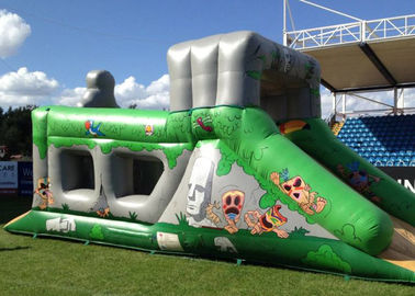 वयस्क के लिए शानदार एज़्टेक एडवेंचर आक्रमण किराया Inflatable बाधा कोर्स बाउंस हाउस