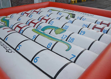 अद्भुत inflatable आउटडोर खेलों सांप और सीढ़ी फोम पासा के साथ बजाना