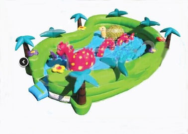 सुरक्षा जंगल सीवरल्ड एडवेंचर Inflatable Toddler Playground 24ft x 16ft x 6ft