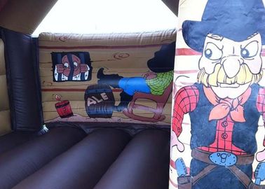 किड्स पार्टी के लिए अद्भुत जंगली पश्चिम Inflatable बाउंसर कस्टम कूदो