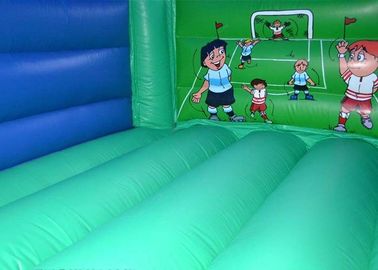 12x15 फुटबॉल किड्स Inflatable बाउंसर कैसल परिवार पार्टी में प्रयुक्त