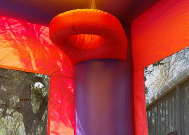 बैंगनी कैसल राजकुमारी 4 कॉम्बो बाउंस हाउस में पानी स्लाइड कॉम्बो लोकप्रिय