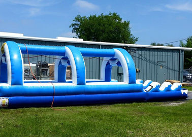 वयस्कों और बच्चों के लिए ब्लू सिंगल लेन वाणिज्यिक Inflatable जल स्लाइड