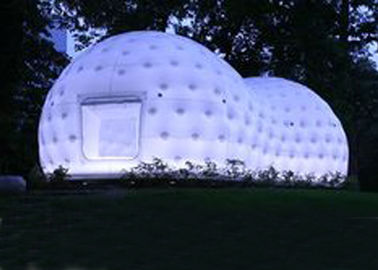अल्ट्रा लाइट डोम Inflatable तम्बू, एलईडी लाइट के साथ Inflatable चाय हाउस तम्बू