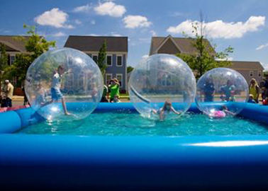 बच्चों के लिए आउटडोर स्विमिंग पूल, Inflatable स्विमिंग पूल के लिए 0.9 मिमी पीवीसी चलने की गेंद
