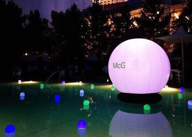 रात के लिए Inflatable विज्ञापन उत्पाद, प्रदर्शन के लिए बैंगनी Inflatable एलईडी गुब्बारा लाइट