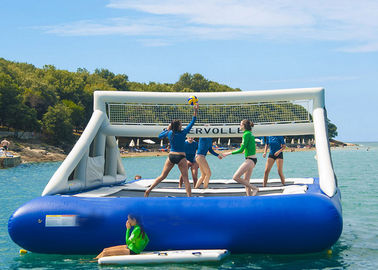 हमारे आउटडोर Inflatable खेल खेल ब्लू वाटर Inflatable वॉलीबॉल कोर्ट