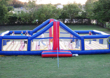 मनोरंजन पार्क Inflatable खेल खेल 0.9 मिमी बाउंस हाउस वॉलीबॉल कोर्ट