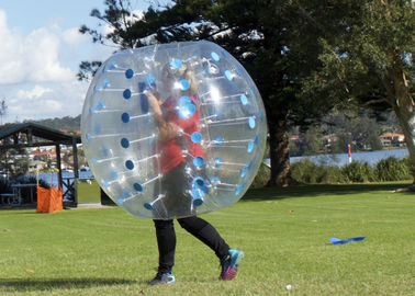 1.2 मीटर व्यास टीपीयू / पीवीसी बुलबुला फुटबॉल, आउटडोर Inflatable खिलौने 0.8 मिमी बुलबुला सॉकर