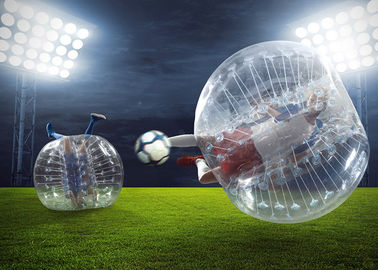 1.2 मीटर व्यास टीपीयू / पीवीसी बुलबुला फुटबॉल, आउटडोर Inflatable खिलौने 0.8 मिमी बुलबुला सॉकर