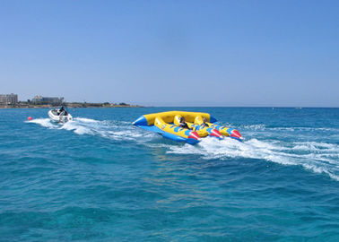 पीवीसी Tarpaulin Inflatable जल खिलौने / वयस्क के लिए Inflatable फ्लाई मछली ट्यूब