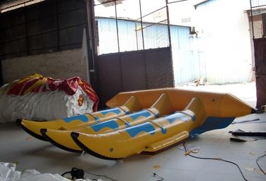 पीवीसी Tarpaulin Inflatable जल खिलौने / वयस्क के लिए Inflatable फ्लाई मछली ट्यूब
