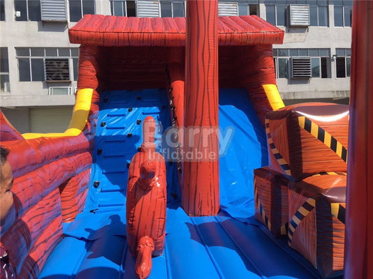 पार्टी के लिए पीवीसी कॉम्बो समुद्री डाकू जहाज नाव Inflatable बाउंस हाउस स्लाइड
