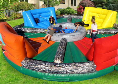 आउटडोर Inflatable इंटरएक्टिव खेल, बंजीज़ चल रहे खेल Inflatable भूख हिप्पो खेल