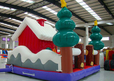 बच्चों के खेल का मैदान के लिए मेरी क्रिसमस नई Inflatable सांता क्लॉस बाउंसर हाउस