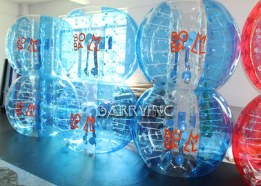 टिकाऊ पारदर्शी Inflatable बुलबुला सॉकर 1.5 मीटर 100% टीपीयू 1 मिमी मोटाई