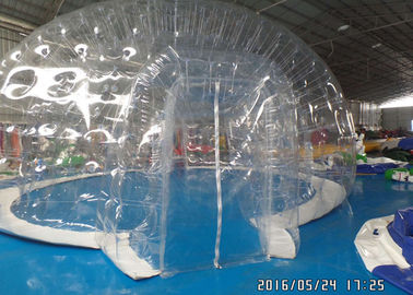कमरे के साथ वाणिज्यिक पारदर्शी साफ़ बुलबुला तम्बू आउटडोर Inflatable कैम्पिंग तम्बू