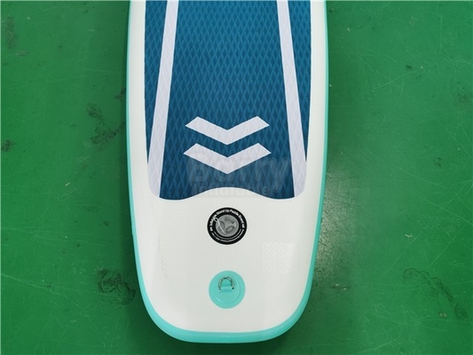 375lbs Inflatable स्टैंड अप पैडल बोर्ड हरा और सफेद रंग