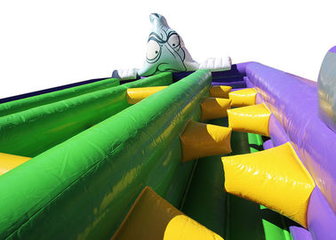 बच्चों / वयस्कों के लिए रंगीन हेलोवीन थीम्ड विशालकाय Inflatable बाधा कोर्स