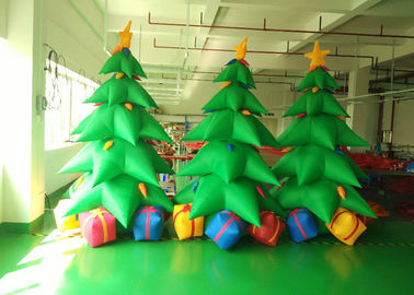 पीवीसी Inflatable विज्ञापन उत्पाद Inflatable क्रिसमस स्नोमैन / पेड़