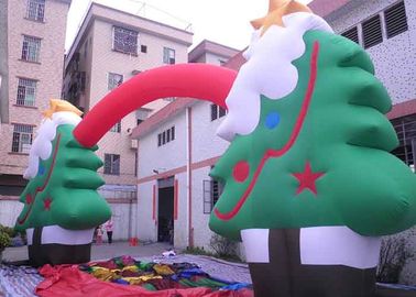 ऑक्सफोर्ड क्लॉथ कस्टमाइज्ड विज्ञापन Inflatables क्रिसमस ट्री / आर्क के लिए आर्क