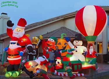 रंगीन Inflatable विज्ञापन उत्पाद आउटडोर Inflatable क्रिसमस सजावट